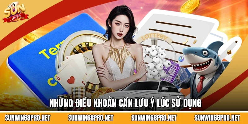 Những điều khoản cần lưu ý lúc sử dụng